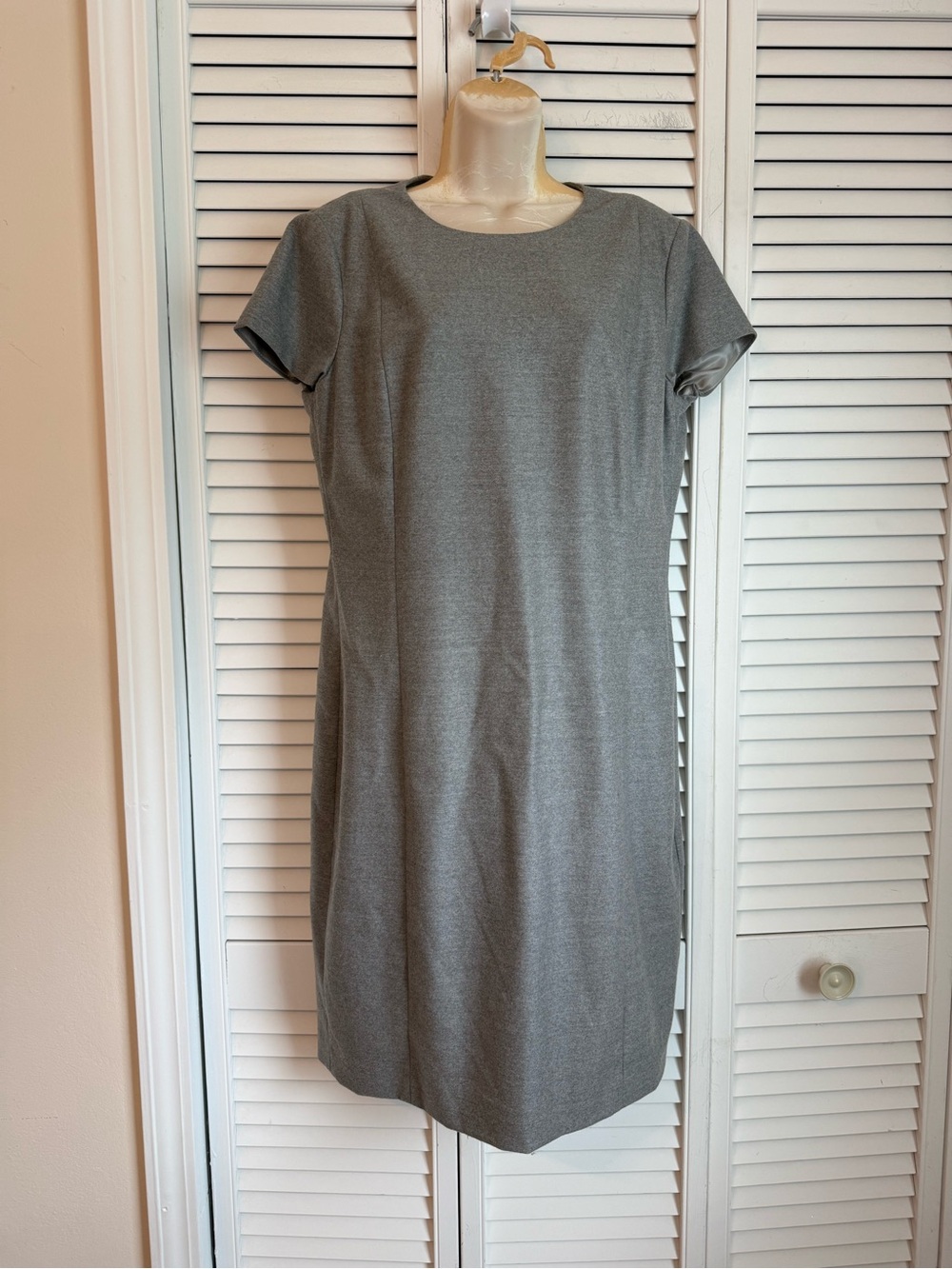 Brooks Brothers Loro Piana Dress Wool Cap Sleeve Size 12 Quiet Luxury Preppy